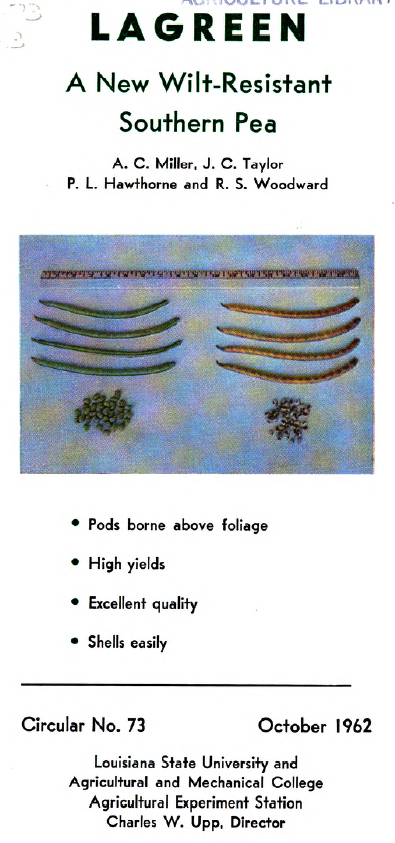 Cover for a Lagreen circular from 1962.